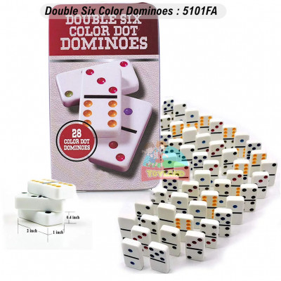 Double Six Color Dominoes : 5101FA